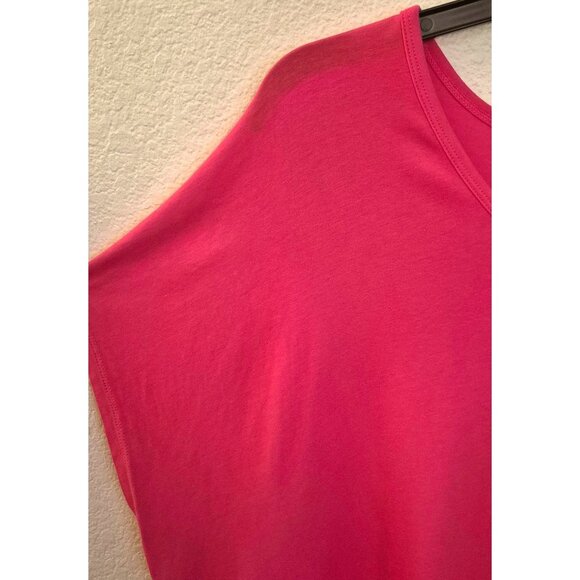 Lands' End Pink Boxy Cotton/Modal Blend Cap Sleeve Pullover Top Size 24w/26w EUC - Picture 3 of 8
